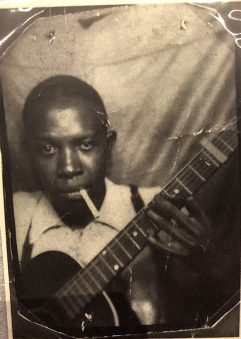 One of three photos of Robert Johnson, famous blues musician who made a ...