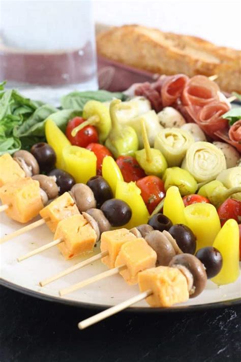 Antipasto Skewers Recipe - Easy Italian Appetizers (with VIDEO!)