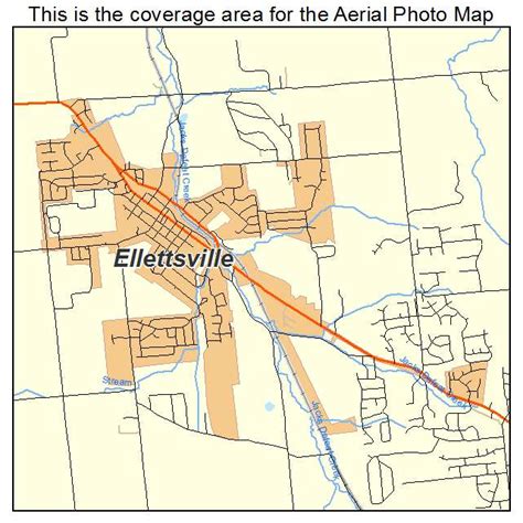 Aerial Photography Map of Ellettsville, IN Indiana