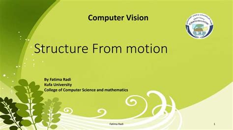 Structure from motion | PPT