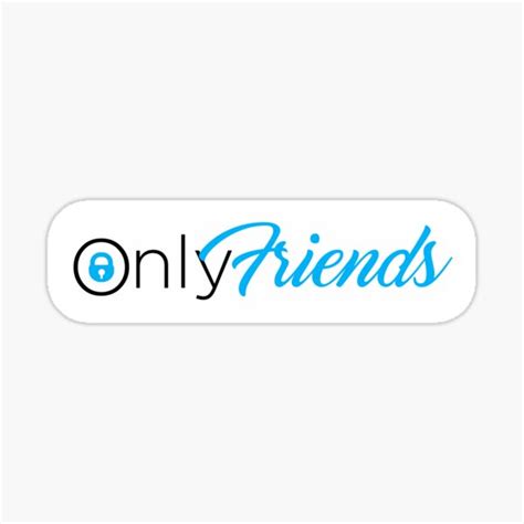 "OnlyFriends OnlyFans" Sticker for Sale by BlkBooks | Redbubble