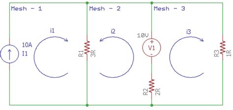 Mesh Current Analysis or Method Explained with Examples