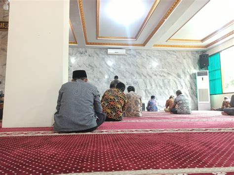 People Inside a Mosque after Dzuhur Prayer in Pasar Minggu, South ...