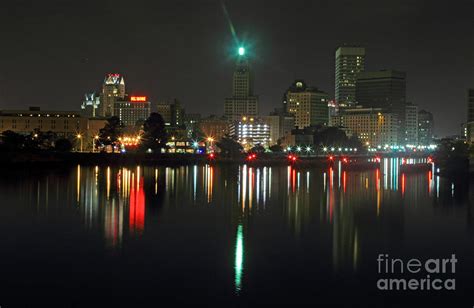 Providence Night Skyline Photograph by Jim Beckwith - Fine Art America