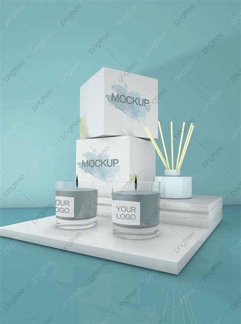 Original Candle Packaging Prototype Template Download on Pngtree