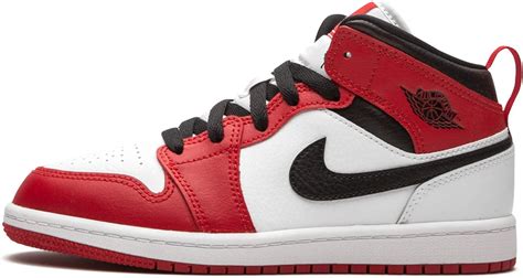 Nike Jordan Zapatos para niños Air Jordan 1 Mid (PS) Chicago 640734-173 : Amazon.com.mx: Ropa ...