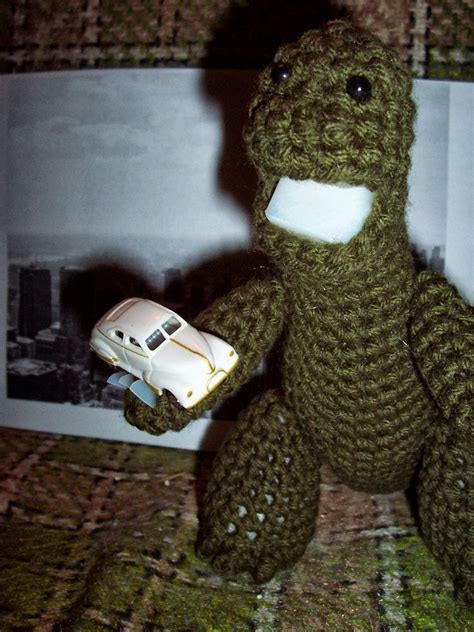 awkwardly: Buy my Godzilla crochet pattern!