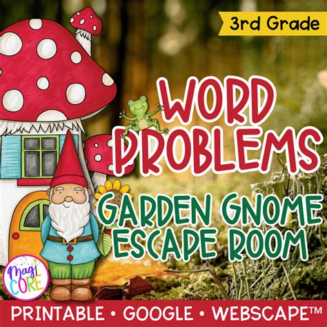 2 Step Word Problems Math Escape Room - 3rd Grade | MagiCore