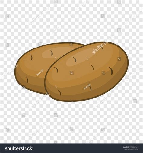 Potatoes Icon Cartoon Illustration Potato Vector Stock Vector (Royalty ...