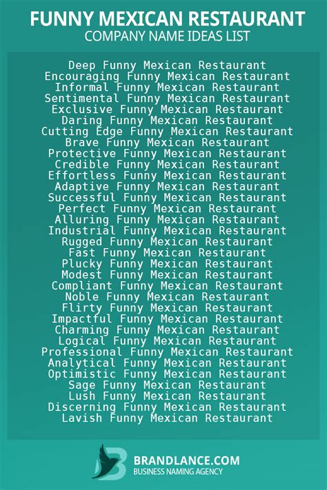 1300+ Funny Mexican Restaurant Name Ideas List Generator