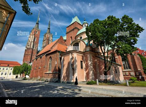 Cathedral of St. John the Baptist or Wroclaw Cathedral, Cathedral Island or Ostrow Tumski ...