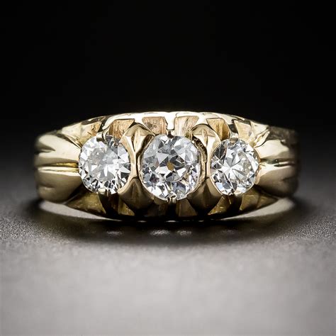 Antique Three-Stone Diamond Ring - Antique & Vintage Engagement Rings