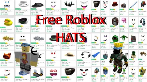 How To Get Free Roblox *HATS* - YouTube