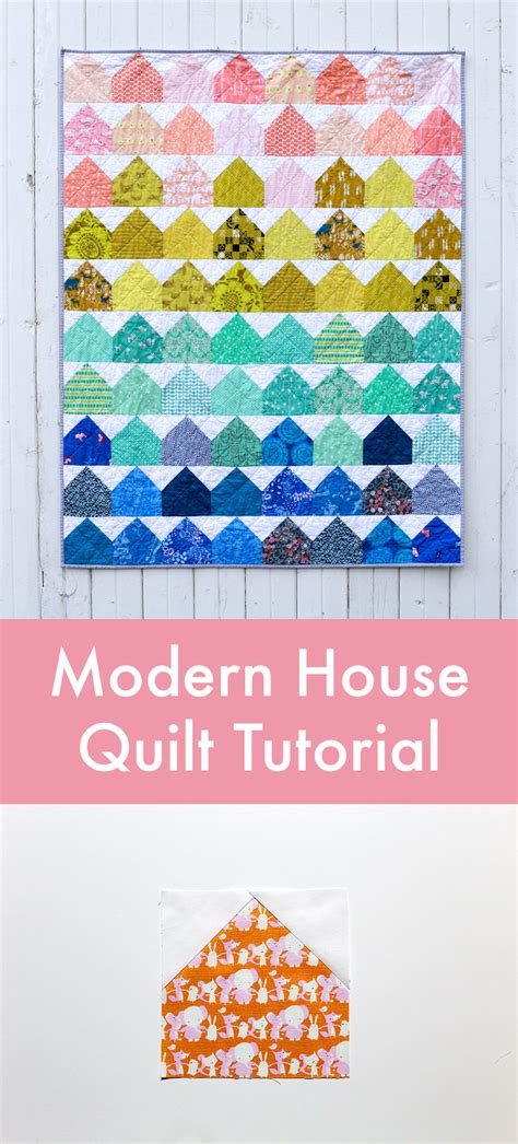 In Color Order: Modern House Free Quilt Pattern