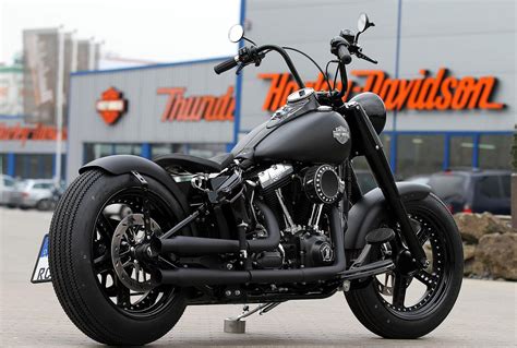 Thunderbike Evil Twin • H-D Softail Slim FLS Custom Motorcycle | Harley softail, Harley davidson ...