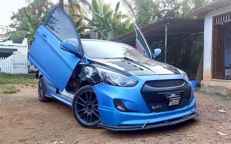 Modified Hyundai Verna With Scissor Doors Feels Straight Out Of NFS