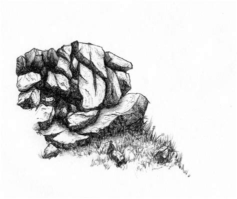 rock shading - Google Search | Drawing rocks, Nature art drawings ...