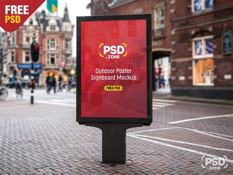 Outdoor Advertising Billboard PSD Mockup – Download PSD