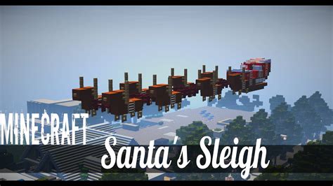 Minecraft Vehicle Tutorial - How to Build : Santa Sleigh. - YouTube