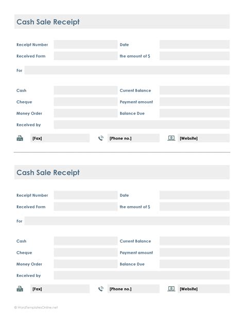 21 Free Cash Receipt Templates (Word, Excel and PDF)