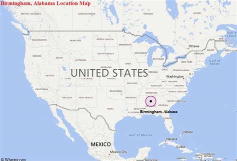 Where is Birmingham, AL? / Where is Birmingham Located in The US Map