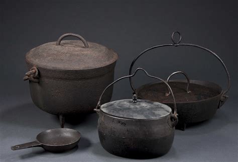 18th/19th Century Cast Iron Cooking Pots