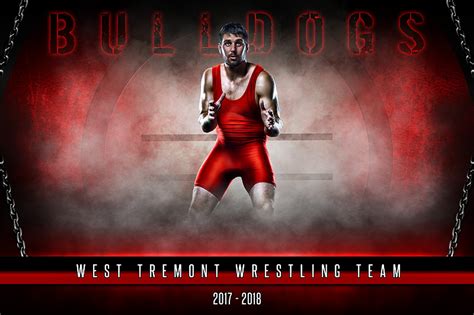 Player & Team Banner Sports Photo Template - Fantasy Wrestling ...