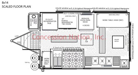 8x14 Concession Trailer_Seneca Industries Floor Plan - Custom Food Trucks | Concession Nation ...