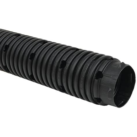 ADS 4-in x 10-ft Corrugated Perforated Pipe in the Corrugated Drainage Pipe department at Lowes.com