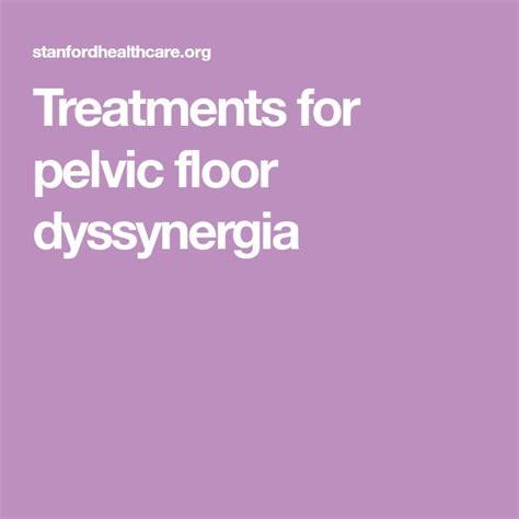 pelvic floor dyssynergia exercises - Denny Cable