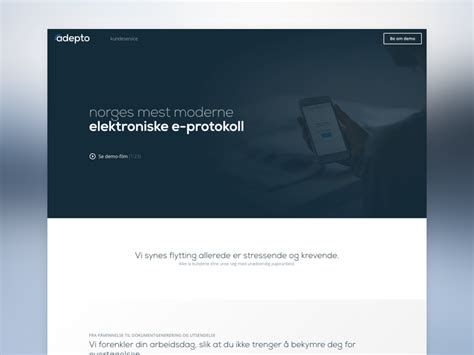 Adepto - Landing Page by Benjamin Schmidt on Dribbble