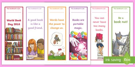 FREE! - World Book Day Editable Bookmarks (Teacher-Made)