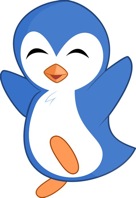 Penguin Blue Little · Free vector graphic on Pixabay