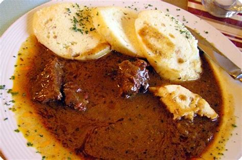 goulash and dumplings | Czech recipes, Food, Recipes