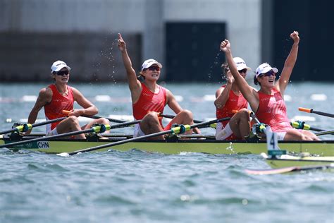 Team China win rowing women's quadruple sculls gold - CGTN