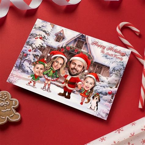 Funny Family Christmas Card Personalized Family Christmas Card Custom ...