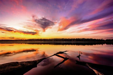 Peacefull Lake Sunset Photograph by Jordan Hill - Fine Art America