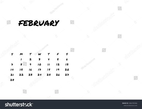 2021 Photo Calendar Template Minimalist Black Stock Illustration 1886785966 | Shutterstock