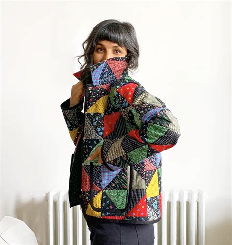 QUILTED CHEATER QUILT JACKET - Vintage Fabric Finally Gets Used! My ...