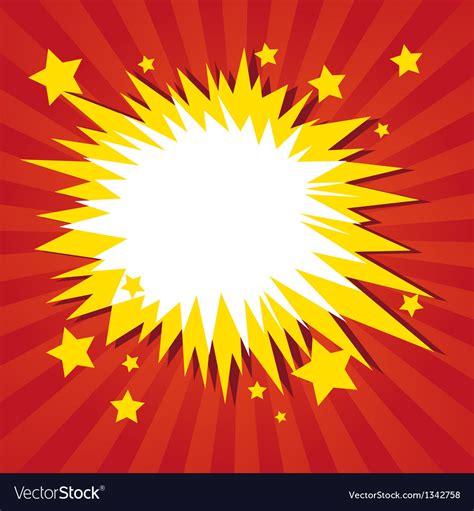 Comic book explosion Royalty Free Vector Image