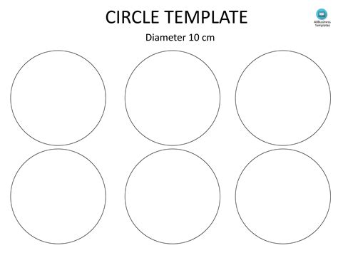 Circle template with 10cm diameter - How to make a Circle? Download this circle template with ...