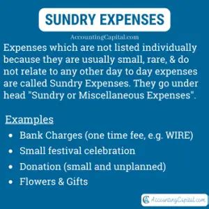 What are Sundry Expenses? - Accounting Capital