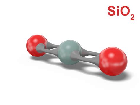 Dióxido de silício modelo molecular SiO2 Modelo 3D - TurboSquid 1542549