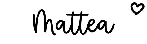 Mattea - Name meaning, origin, variations and more