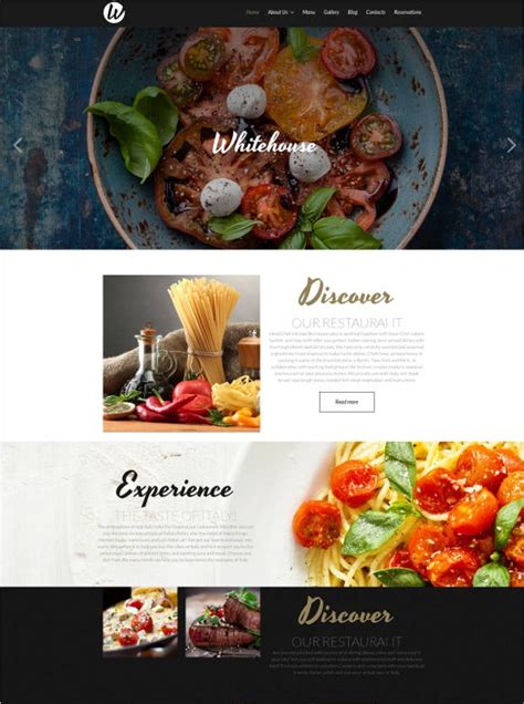 Restaurant Website Templates