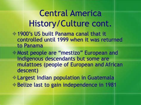 PPT - CENTRAL AMERICA AND CARIBBEAN PowerPoint Presentation, free ...