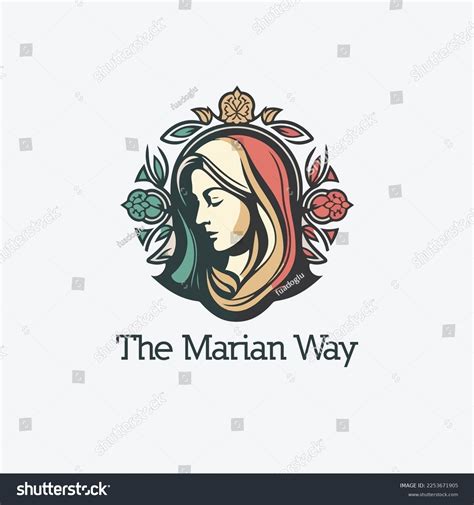 Holy Virgin Mary Logo Design Community Stock Vector (Royalty Free ...