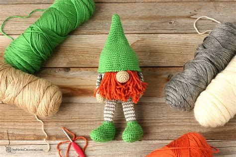 Crochet Gnome | Jen Hayes Creations | Crochet gnome, Gnome pattern, Crochet gnome pattern