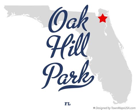 Map of Oak Hill Park, FL, Florida