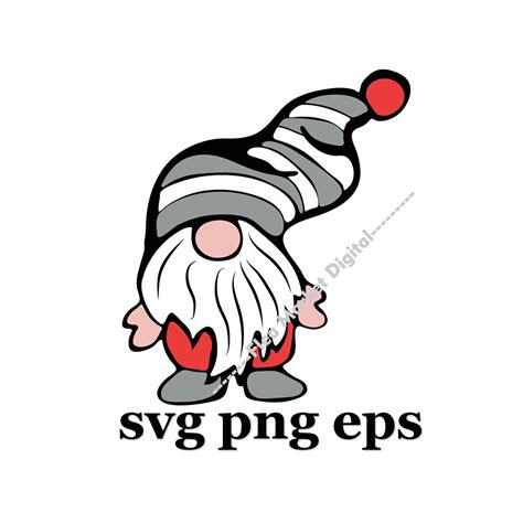 Gnome SVG PNG EPS Clipart 8 - Etsy